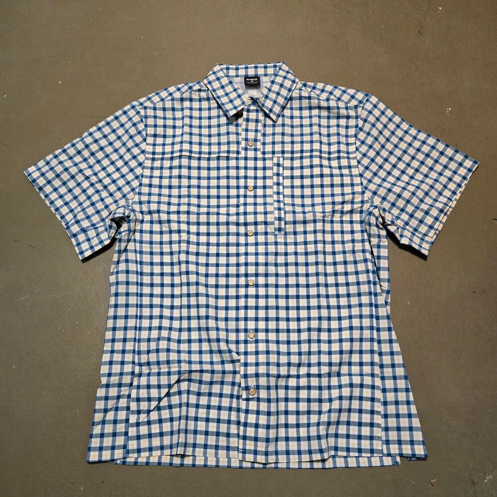 NWOT Vertx Plaid Short Sleeve Vented Button‎ Snap Shirt Men's Size Medium